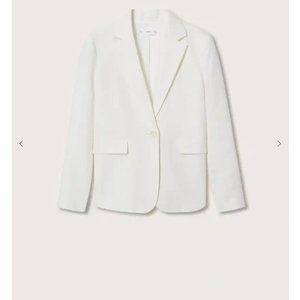 White linen blazer